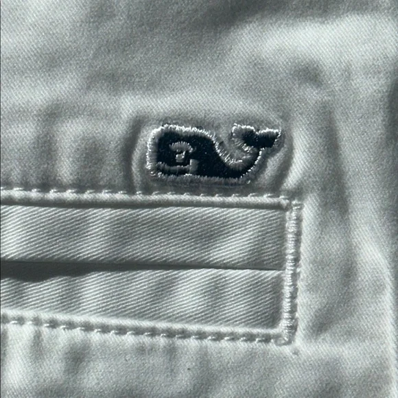 VINEYARD VINES 5 Inch Every Day Shorts Crisp White Fat Front with Pockets Sz 14